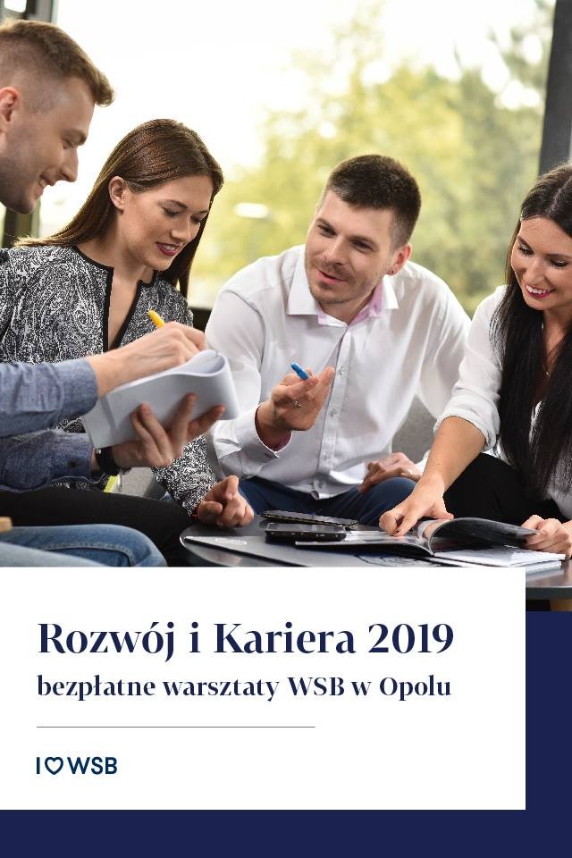 Wyższa Szkoła Bankowa w Opolu zaprasza na bezpłatne warsztaty!